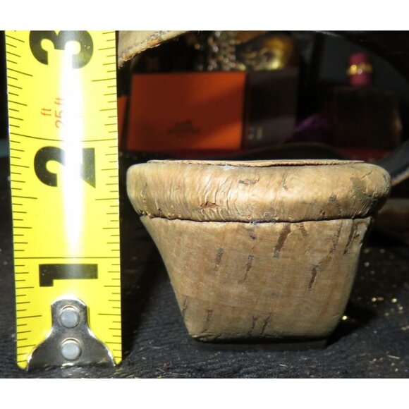 Stuart Weitzman St Barth Walnut Cork Leather Wedge Sandals size 8 MSRP $335 - Picture 4 of 9